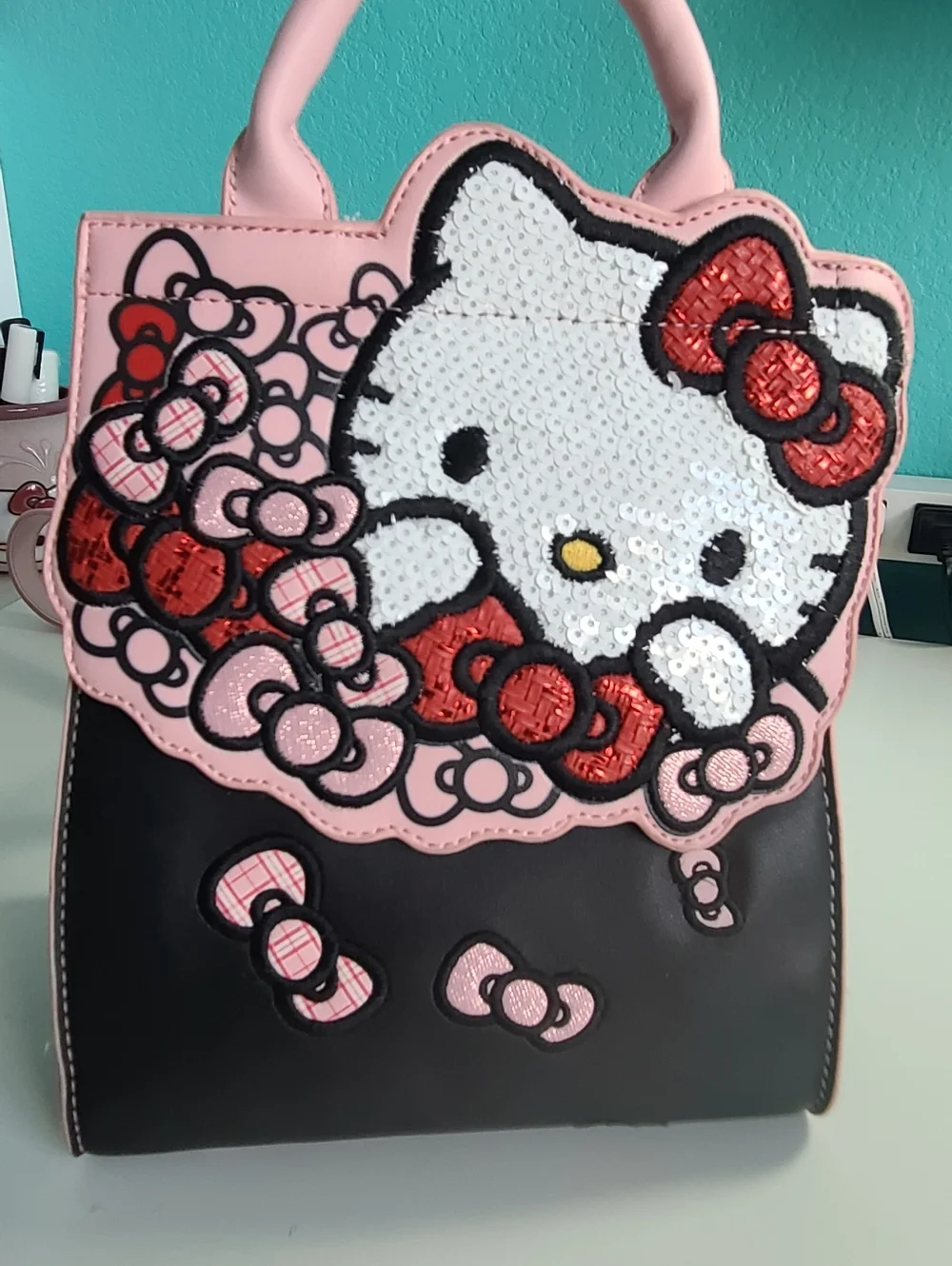 Danielle Nicole Hello Kitty Top-Handle Handbag Backpack Purse - Picture 1 of 5